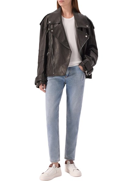 Кожаные кеды b-court BALMAIN, арт. HN1VI690/LVTR, фото 3