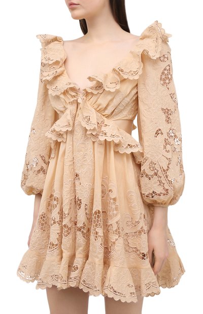 Хлопковое платье ZIMMERMANN, арт. 9340DBRG, фото 3