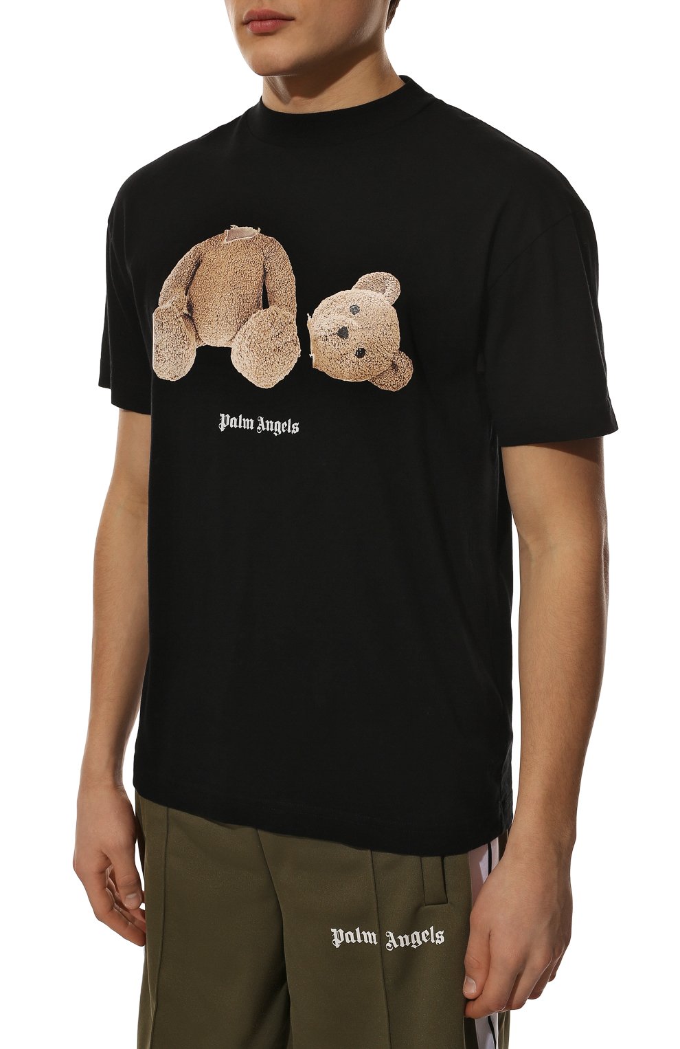 Хлопковая футболка PALM ANGELS, арт. PMAA001C99JER0011060, фото 3