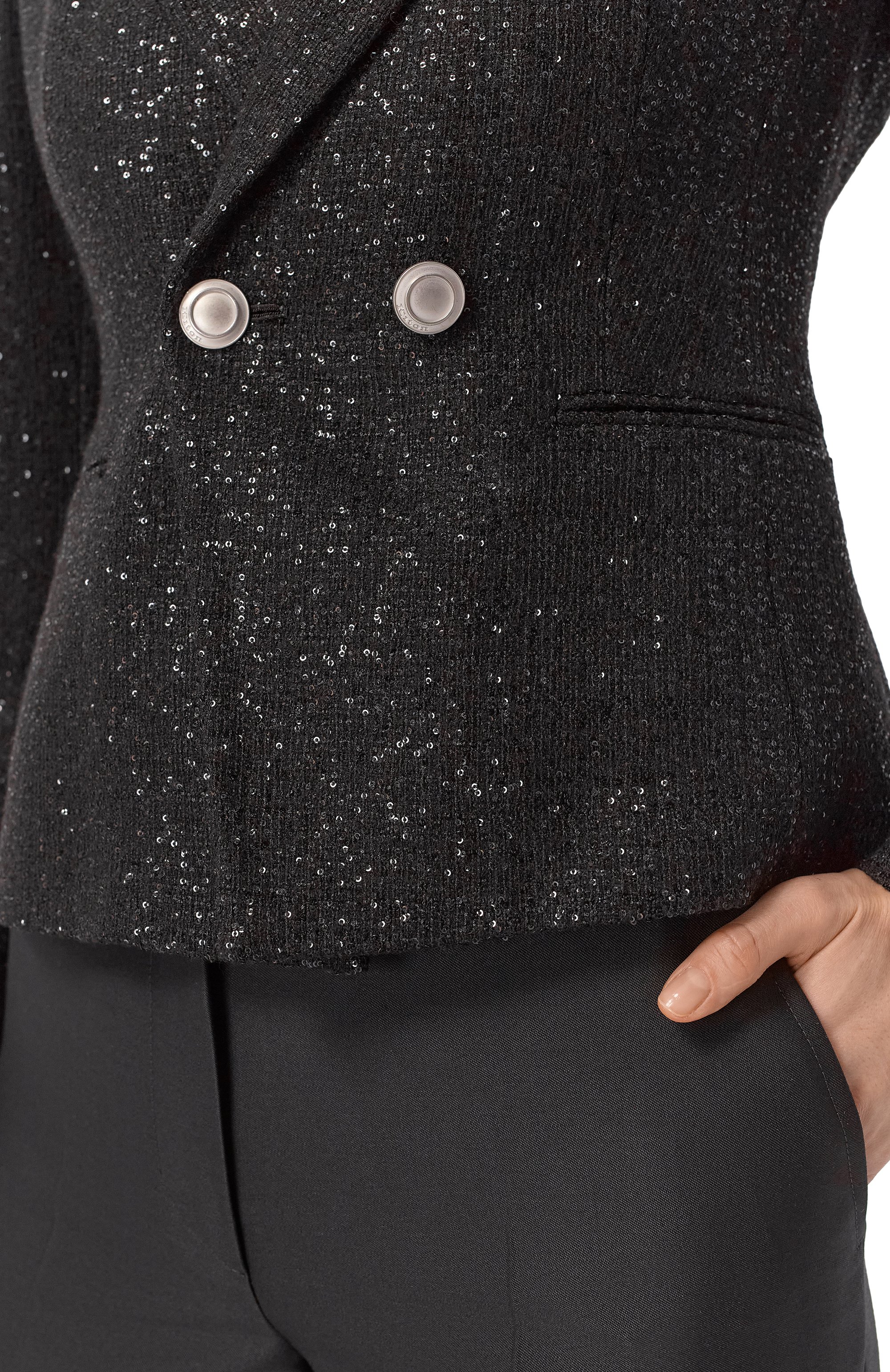 Жакет с отделкой пайетками KITON, арт. D59509K0937G, фото 5