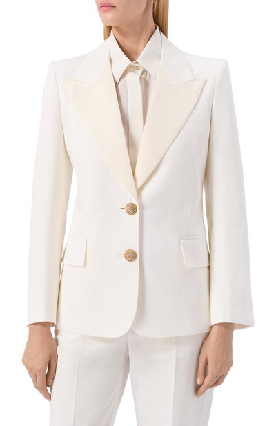 Жакет из хлопка и льна VALENTINO, арт. 7B3CE465/8T1, фото 3