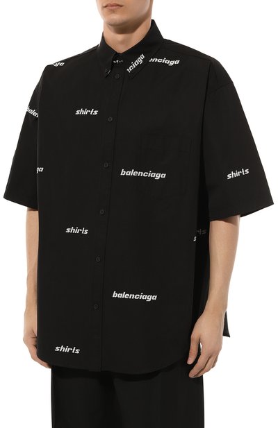 Хлопковая рубашка BALENCIAGA, арт. 681702/T0L65, фото 3