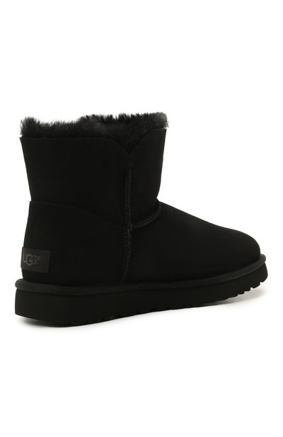 Замшевые сапоги bailey button ii mini UGG, арт. 1016422_BLK, фото 4