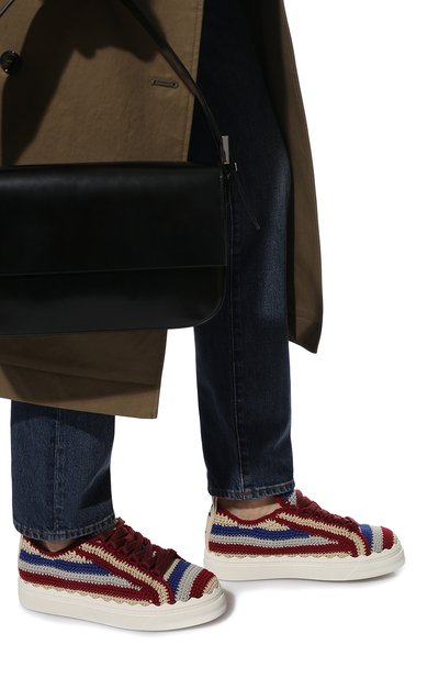 Текстильные кеды lauren CHLOÉ разноцветного цвета по цене 69600 руб., арт. CHC22S108X3, фото 3 Текстильные кеды lauren CHLOÉ, арт. CHC22S108X3, фото 3