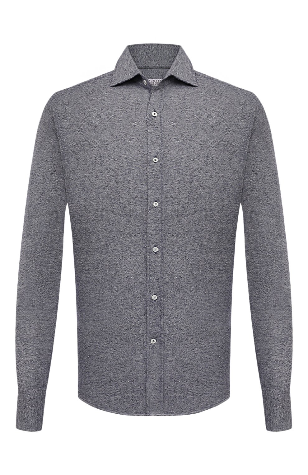 Рубашка изо льна и хлопка BRUNELLO CUCINELLI, арт. MW835B2269, фото 1