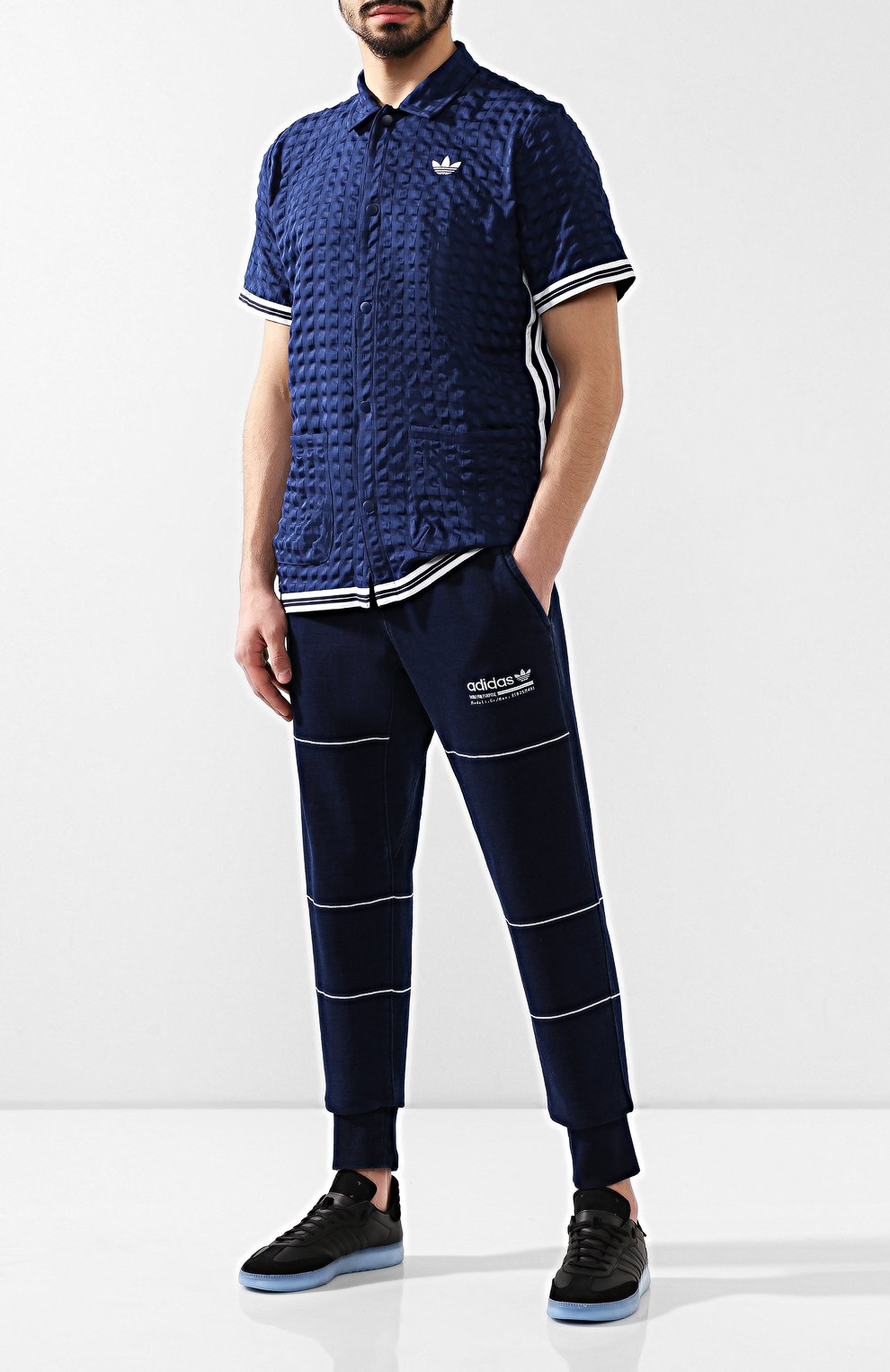 Кожаные кеды samba rm ADIDAS ORIGINALS, арт. BD7476, фото 2