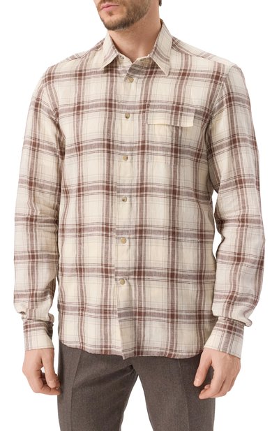 Льняная рубашка KITON, арт. UMCBUBAH0926606, фото 3