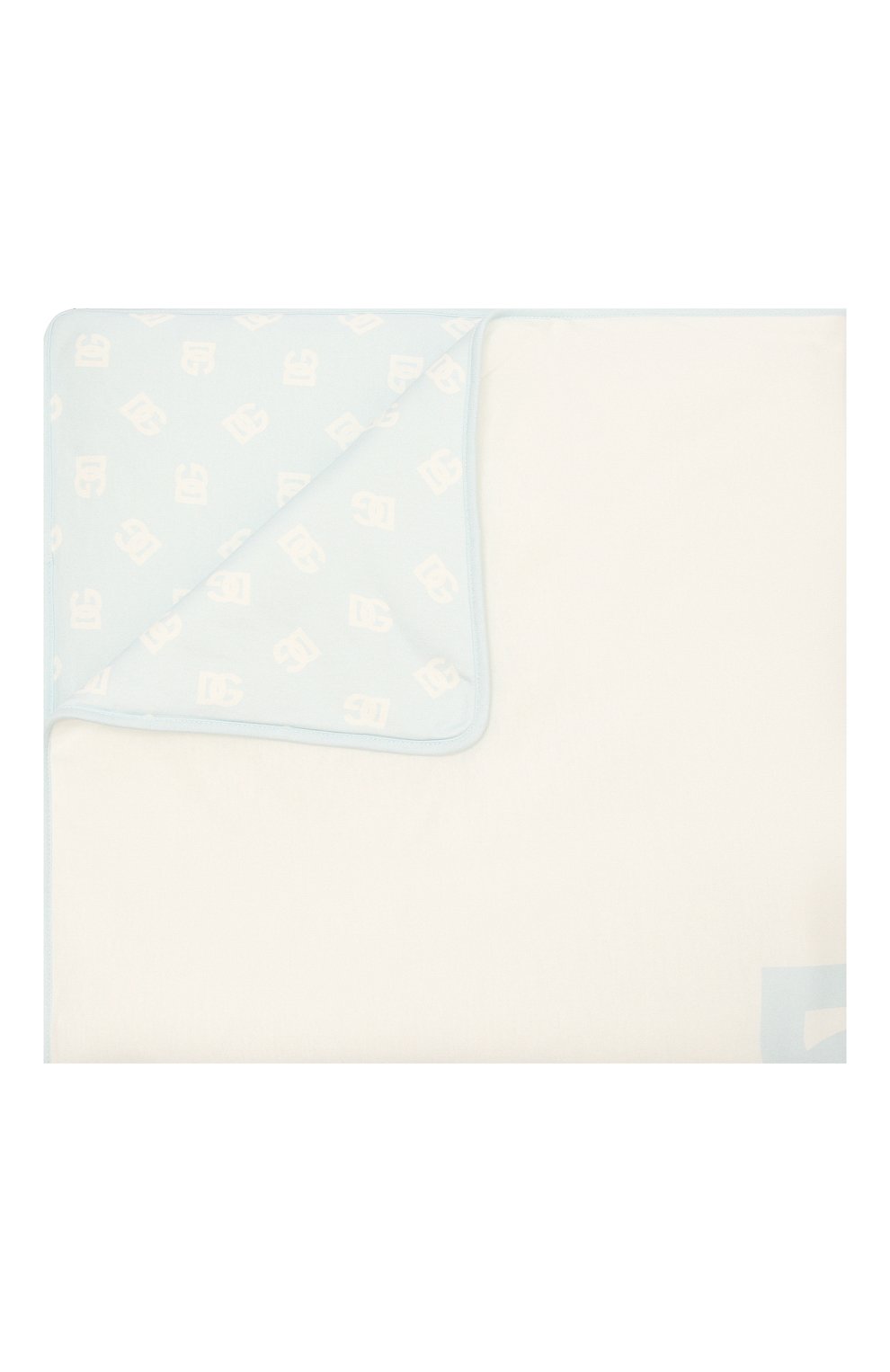 Хлопковое одеяло DOLCE & GABBANA голубого цвета по цене 29700 руб., арт. LNJA88/G7F0H, фото 1 Хлопковое одеяло DOLCE & GABBANA, арт. LNJA88/G7F0H, фото 1