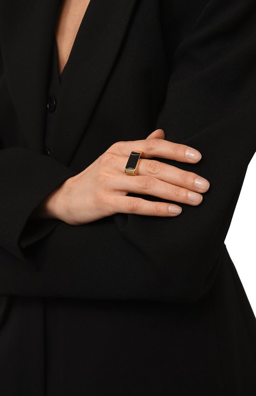 Кольцо Saint Laurent 343202/Y1521 Чёрный  343202/Y1521 Фото 2