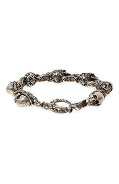 Мужской браслет funny skulls GL JEWELRY серебряного цвета, арт. M400011-S97-01 | Фото 3 (Региональные ограничения белый список (Axapta Mercury): Не проставлено; Нос: Не проставлено)