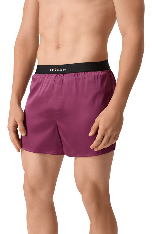 Шелковые боксеры Kiton UNWBX17K0245H10 Бордовый  UNWBX17K0245H10 Фото 2