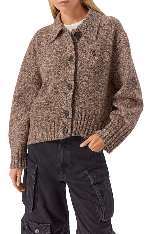 Кардиган из шерсти и кашемира The Attico 260WCD00013/KWS012AA Коричневый  260WCD00013/KWS012AA Фото 3