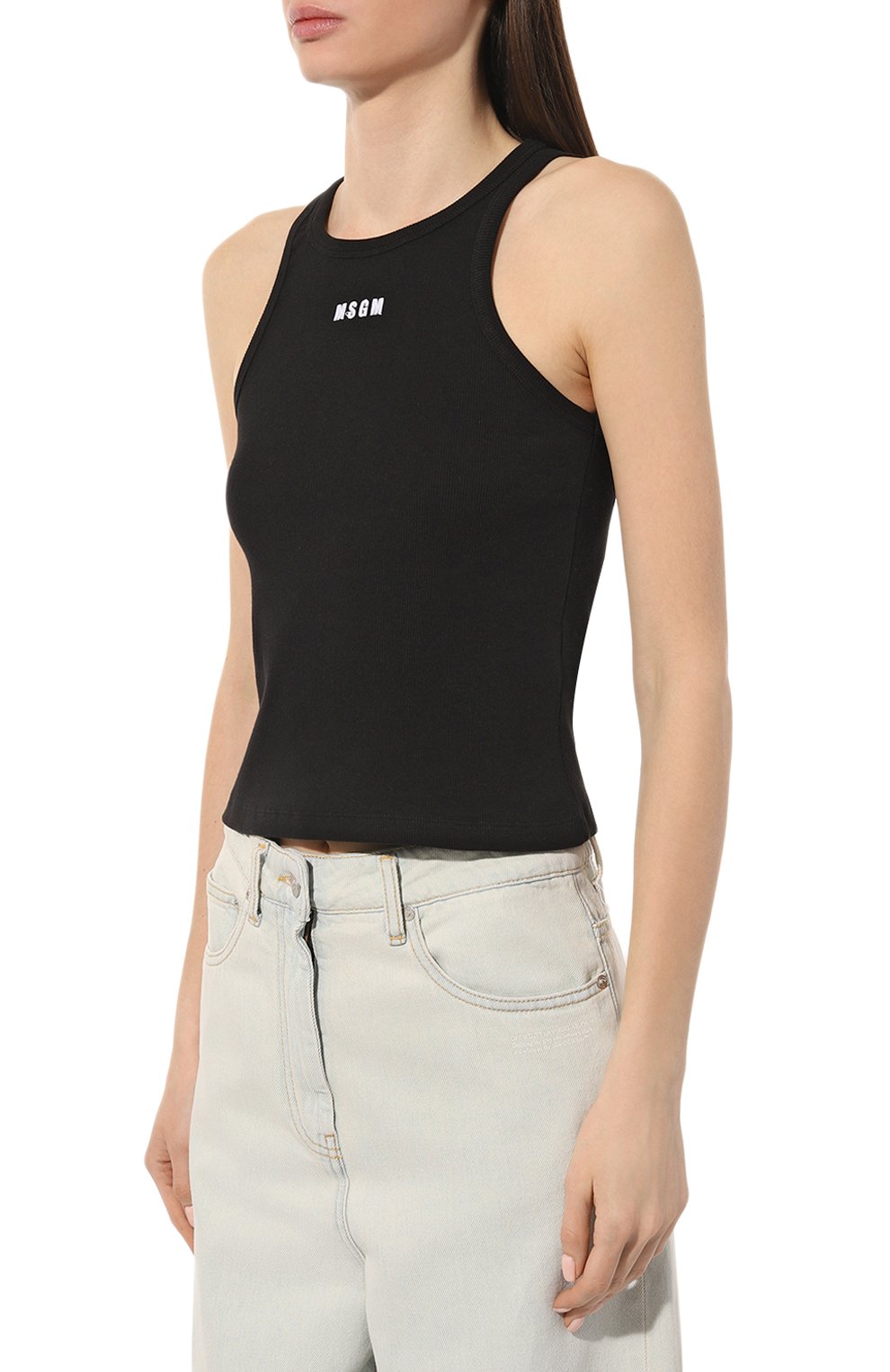 Хлопковая майка MSGM, арт. 3441MDT68 237120, фото 3