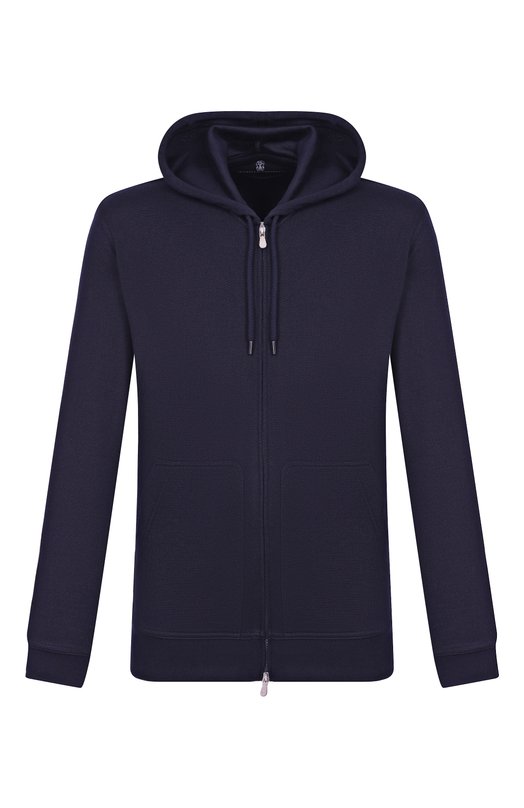 Толстовка из кашемира и шелка Brunello Cucinelli MM8359069G Синий MM8359069G