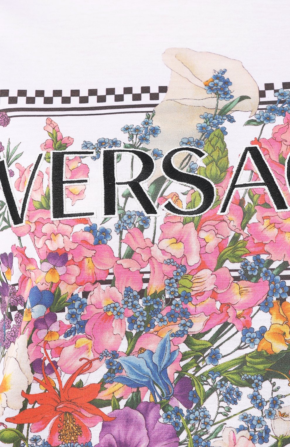 Хлопковая футболка VERSACE белого цвета по цене 61600 руб., арт. A82907/A201952, фото 5 Хлопковая футболка VERSACE, арт. A82907/A201952, фото 5