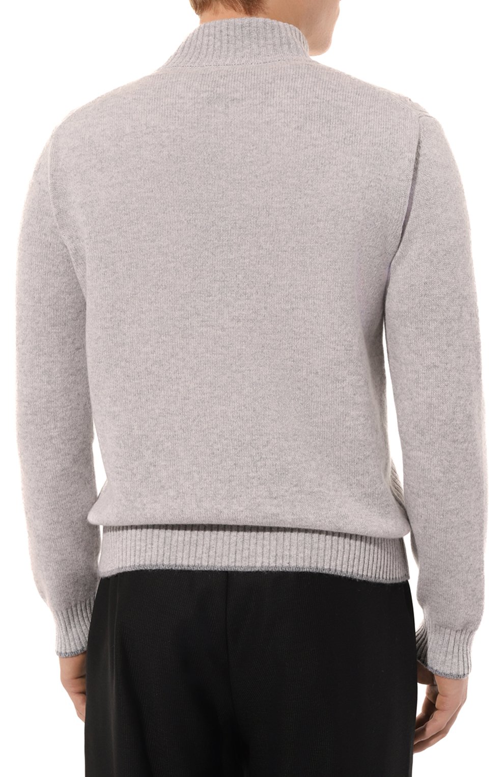 Кашемировый кардиган ANDREA CAMPAGNA серого цвета по цене 140500 руб., арт. WU25-95531, фото 4 Кашемировый кардиган ANDREA CAMPAGNA, арт. WU25-95531, фото 4