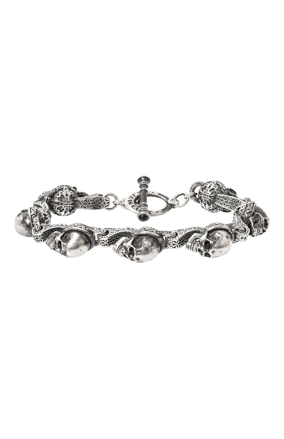 Браслет funny skulls GL JEWELRY серебряного цвета по цене 67100 руб., арт. M400011-S97-01, фото 1 Браслет funny skulls GL JEWELRY, арт. M400011-S97-01, фото 1
