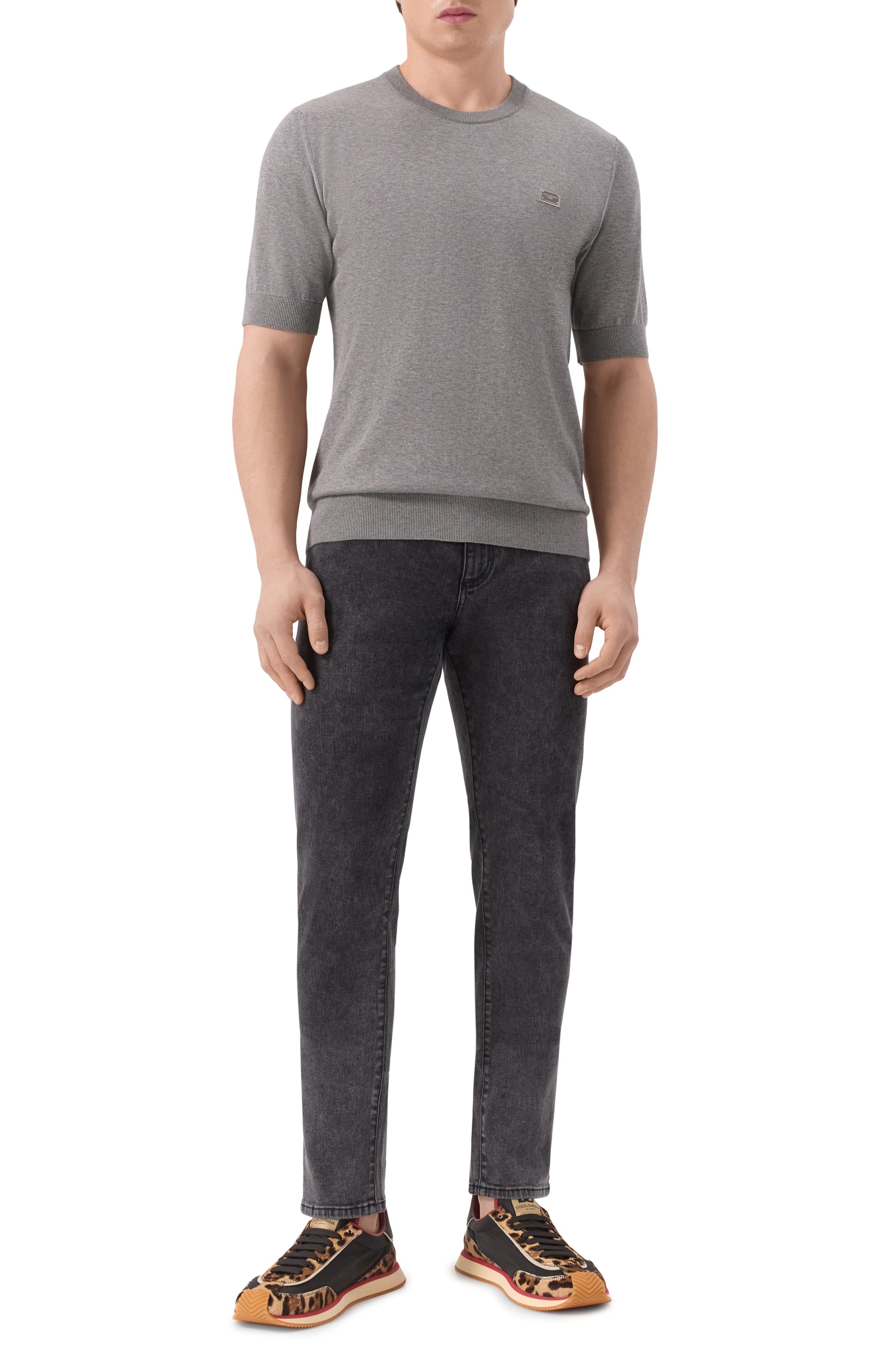 Комбинированные кроссовки dg cushion DOLCE & GABBANA, арт. CS2288/A6C75, фото 2