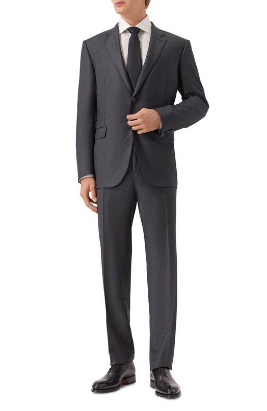 Шерстяной костюм Zegna 221225/RC22622 Серый 221225/RC22622