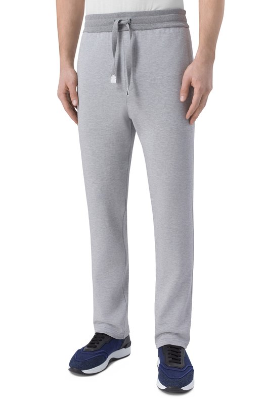 Хлопковые брюки Brioni UJNS0L/PA611 Серый  UJNS0L/PA611 Фото 3