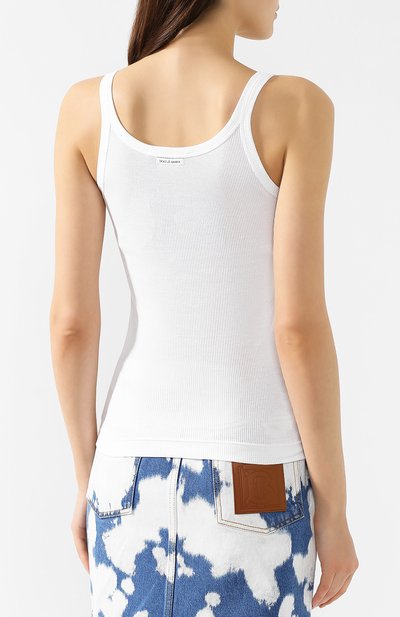 Облегающая майка фактурной вязки DOLCE & GABBANA, арт. 0102/F8H25T/FU7AV, фото 4