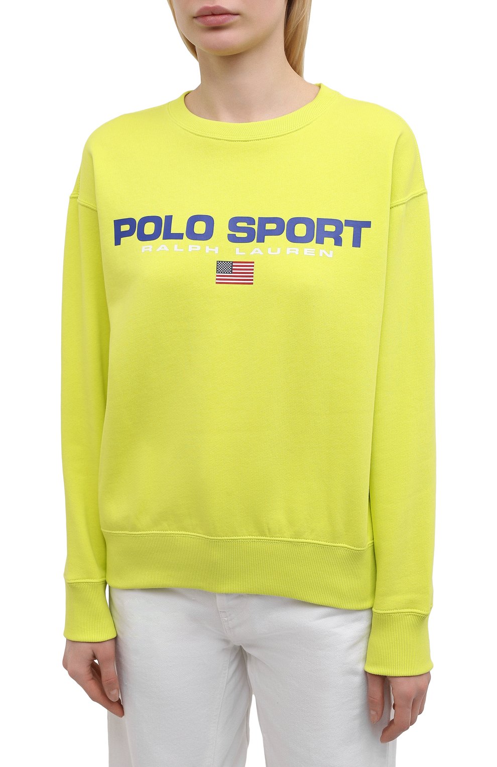 Хлопковый свитшот POLO RALPH LAUREN желтого цвета по цене 16350 руб., арт. 211838080, фото 3 Хлопковый свитшот POLO RALPH LAUREN, арт. 211838080, фото 3