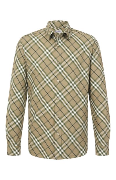 Мужская хлопковая рубашка BURBERRY, арт. 8109377