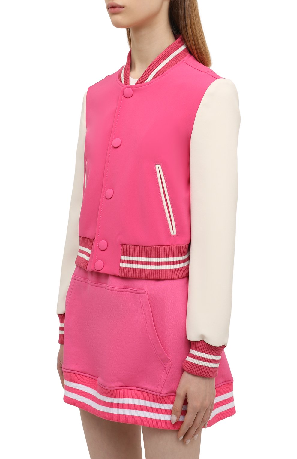 Бомбер REDVALENTINO розового цвета по цене 67700 руб., арт. XR3CIE15/6AC, фото 3 Бомбер REDVALENTINO, арт. XR3CIE15/6AC, фото 3