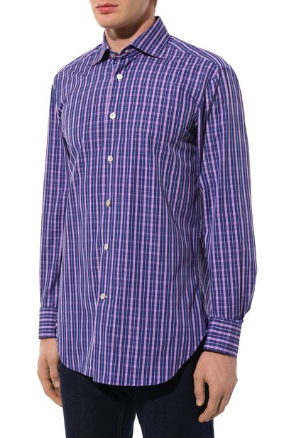 Хлопковая рубашка KITON, арт. UCIH0909720, фото 3