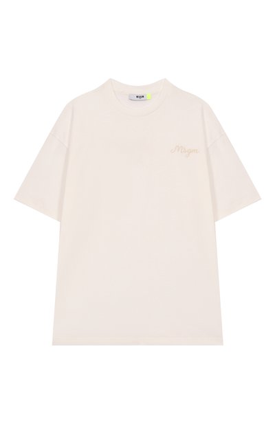 Хлопковая футболка MSGM KIDS, арт. F5MSJBTH253