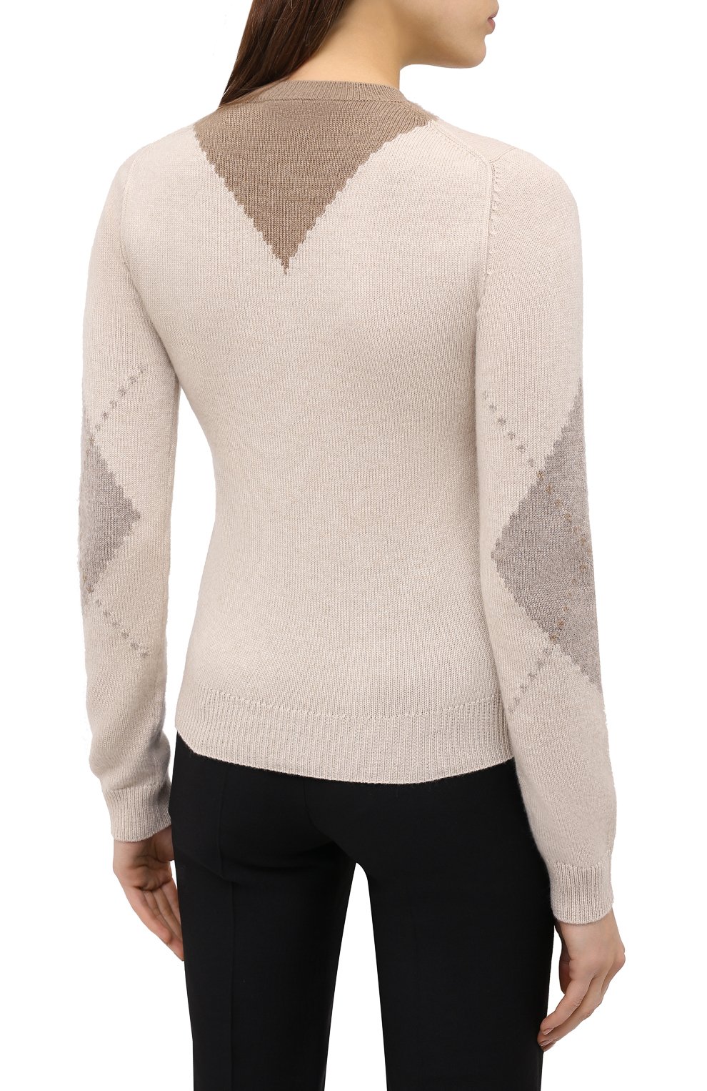 Кашемировый пуловер LORO PIANA светло-бежевого цвета по цене 185000 руб., арт. FAL3595, фото 4 Кашемировый пуловер LORO PIANA, арт. FAL3595, фото 4