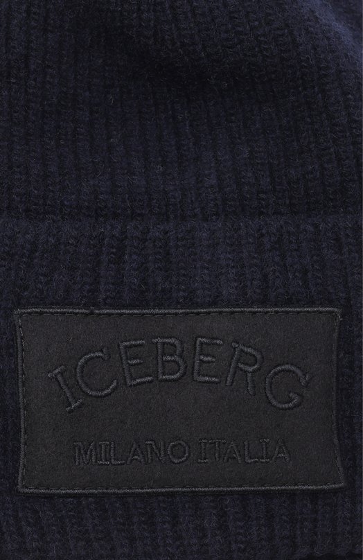 Шерстяная шапка Iceberg 19I I1P1/3043/7077/0UTLET AW22-23 Синий  19I I1P1/3043/7077/0UTLET AW22-23 Фото 3