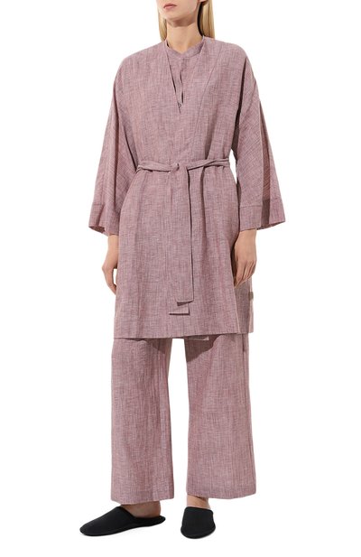 Халат изо льна и хлопка ZIMMERLI, арт. 4697-15500, фото 3