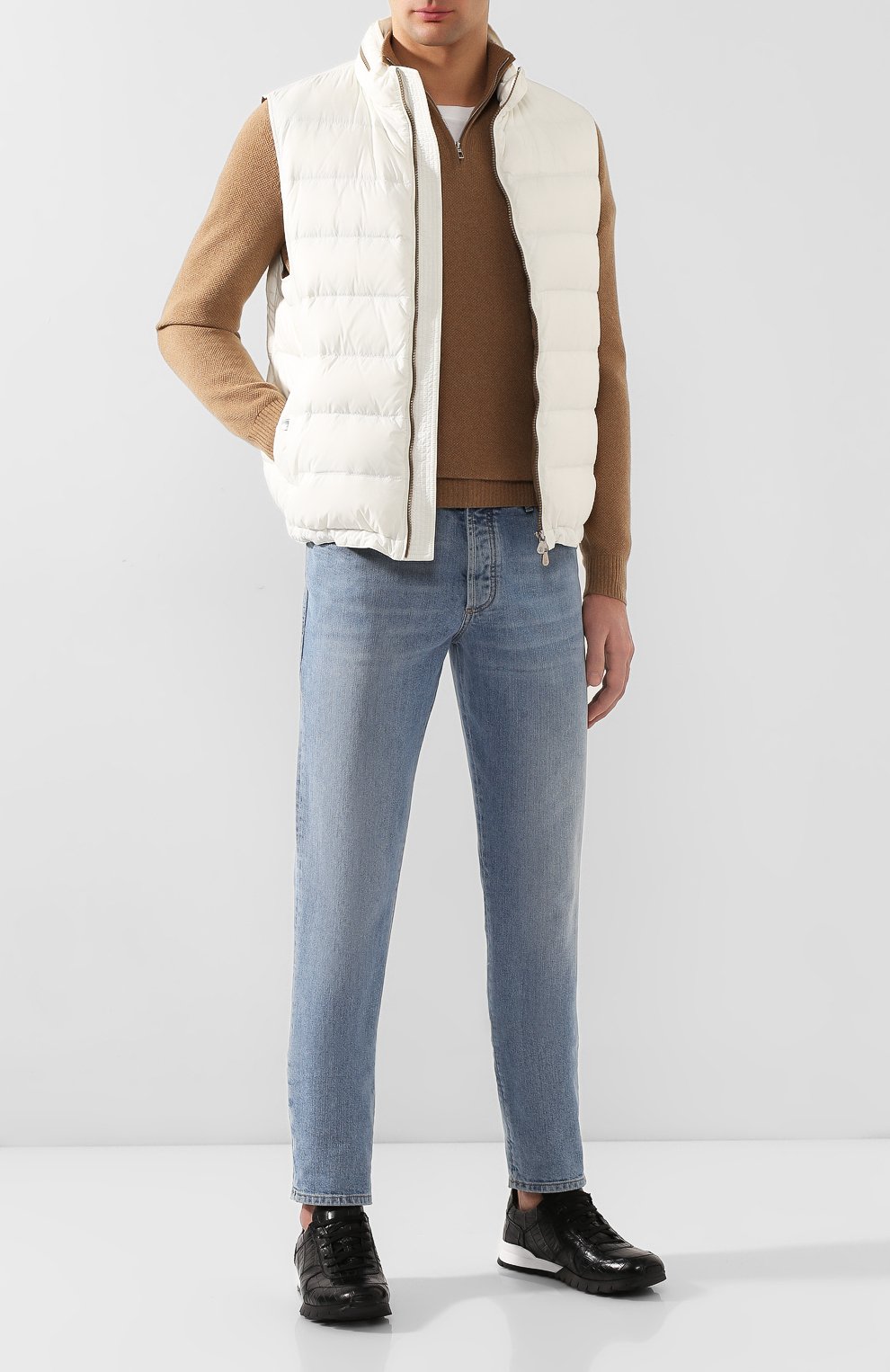 Кроссовки из кожи крокодила KITON, арт. USSVLAXN00102/CP0R, фото 2