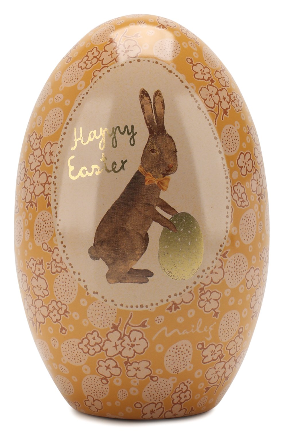 Игрушка пасхальное яйцо MAILEG оранжевого цвета по цене 1130 руб., арт. 18-0200-00, фото 1 Игрушка пасхальное яйцо MAILEG, арт. 18-0200-00, фото 1