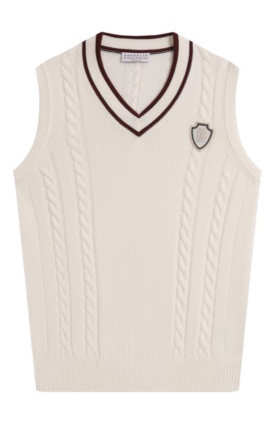 Мужской хлопковый жилет BRUNELLO CUCINELLI, арт. B2873817TB