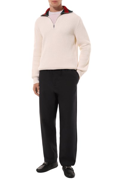 Шерстяной свитер GUCCI белого цвета по цене 176500 руб., арт. 770440/XKDNE, фото 2 Шерстяной свитер GUCCI, арт. 770440/XKDNE, фото 2