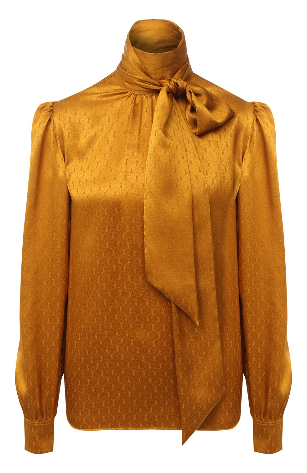 Шелковая блузка SAINT LAURENT, арт. 642360/Y8B58, фото 1