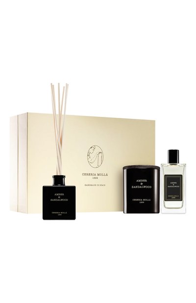 Подарочный сет iii amber & sandalwood (230g+2x100ml) CERERIA MOLLA 1899, арт. 8424405087022, фото 1