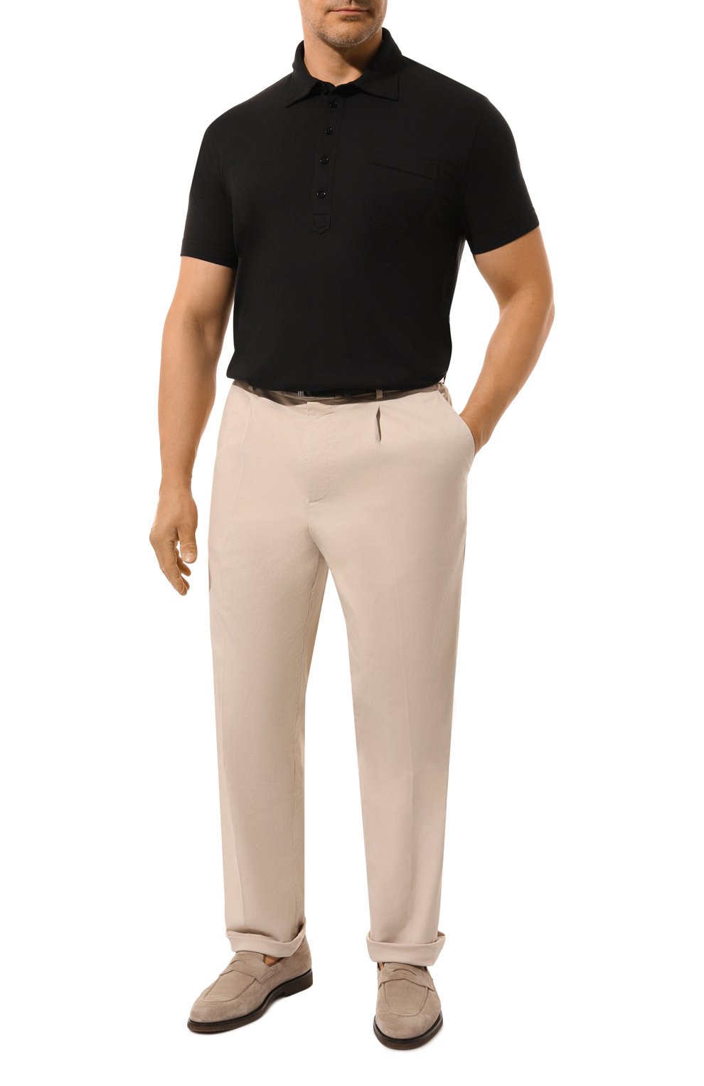 Поло из хлопка и шелка TOM FORD, арт. JMC003/JPS004, фото 2