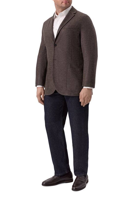 Шерстяной пиджак Harris Wharf London CL8P22MVA_ Коричневый  CL8P22MVA_ Фото 3