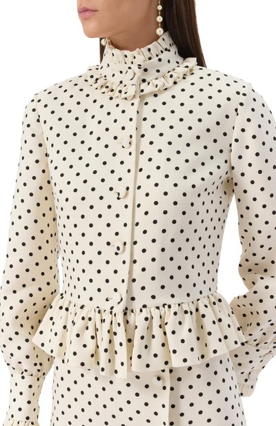 Жакет из вискозы VALENTINO кремового цвета по цене 398000 руб., арт. 6B0CE4A098S, фото 5 Жакет из вискозы VALENTINO, арт. 6B0CE4A098S, фото 5