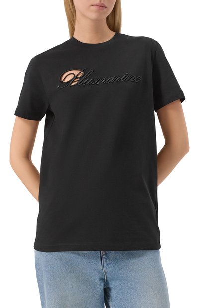 Хлопковая футболка BLUMARINE, арт. 2T115A/N0990, фото 3