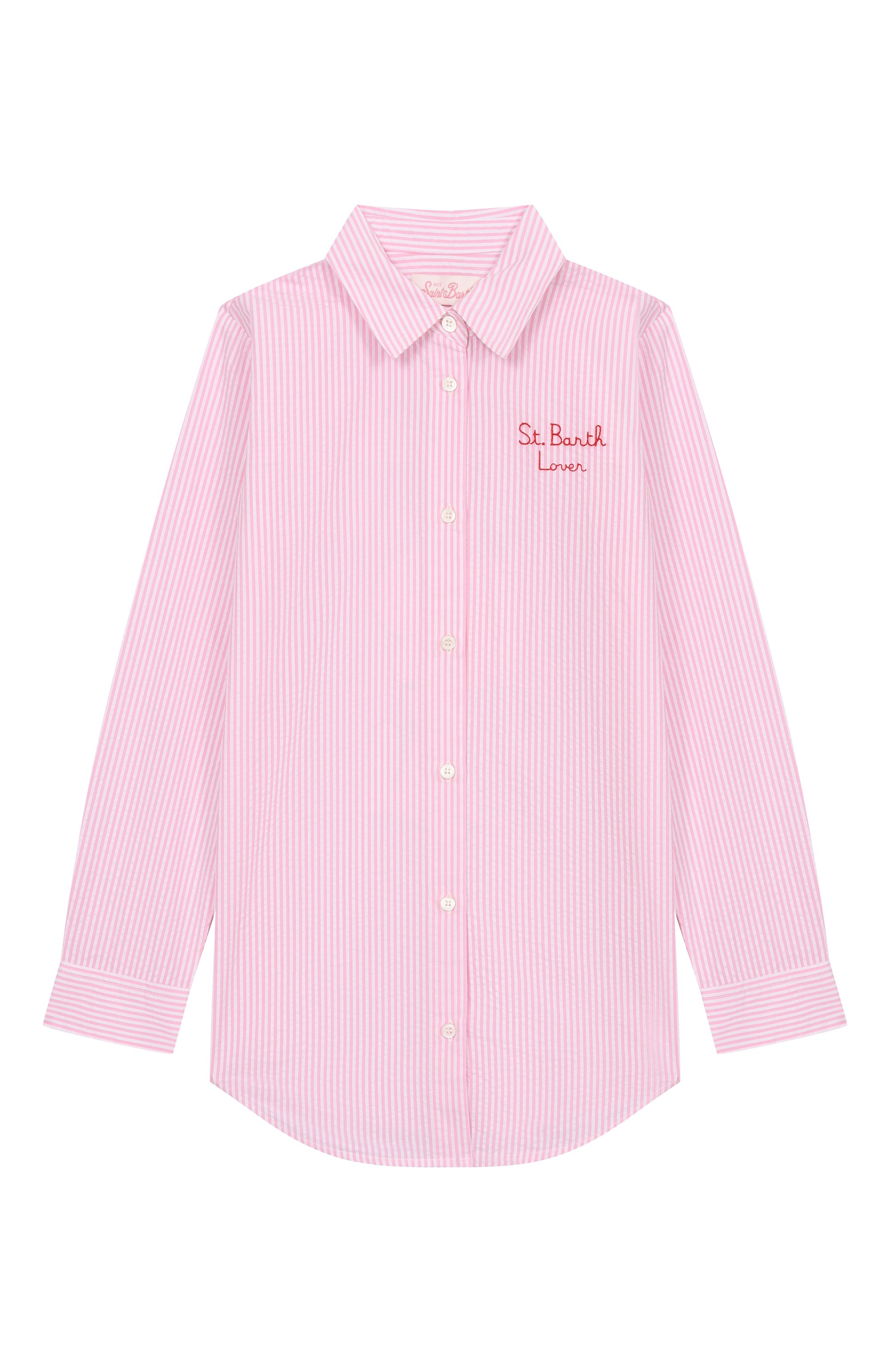 Хлопковая рубашка MC2 SAINT BARTH, арт. STBK MINI BRIGITTE EMBRY/04332H, фото 1
