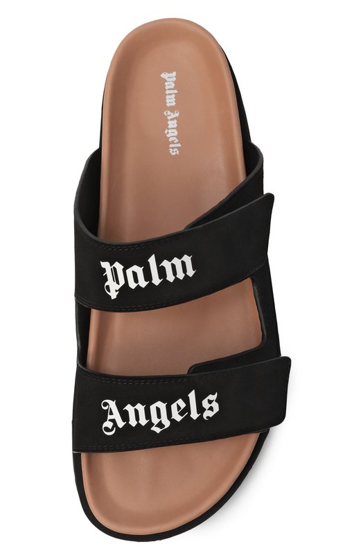 Замшевые шлепанцы Palm Angels PMIH01AF25LEA001 Чёрный  PMIH01AF25LEA001 Фото 6