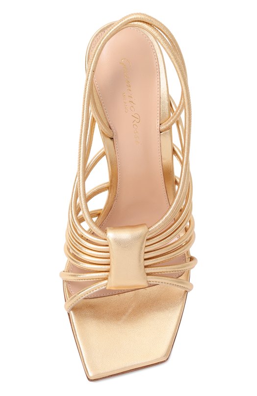 Кожаные босоножки Hellen 105 Gianvito Rossi G32488.15RIC.NPSMEK0 Золотой  G32488.15RIC.NPSMEK0 Фото 6