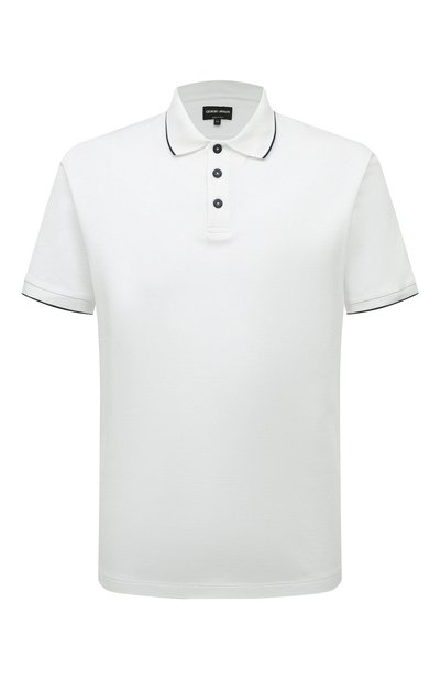 Мужское хлопковое поло GIORGIO ARMANI, арт. 3KSF75/SJMZZ