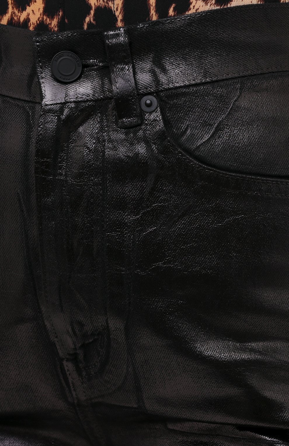 Джинсы SAINT LAURENT черного цвета по цене 79100 руб., арт. 636871/Y09AB, фото 5 Джинсы SAINT LAURENT, арт. 636871/Y09AB, фото 5