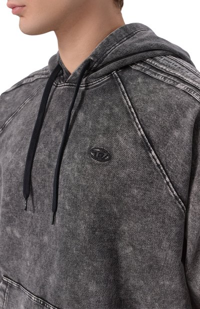 Хлопковое худи DIESEL, арт. A21842/0DCCJ, фото 5