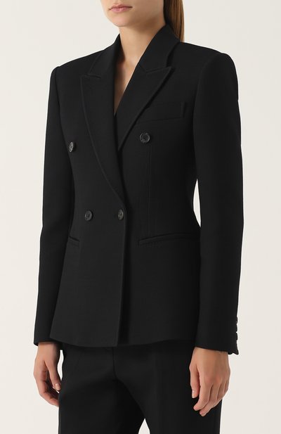 Двубортный жакет TOM FORD черного цвета по цене 339500 руб., арт. GI2465-FAX249, фото 3 Двубортный жакет TOM FORD, арт. GI2465-FAX249, фото 3